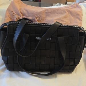 Miu Miu Intreccio Nero Black